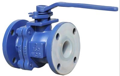 Cast Steel Manual Shut Off Valve Acid Resistant Valves With Fluorine Lining