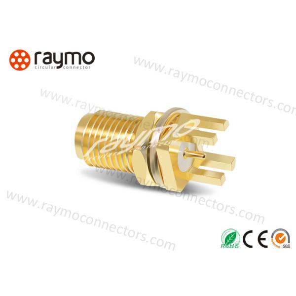 50 Ohm Coaxial Sma Fiber Connector With Gold Plated Repeatable Electrical Performance