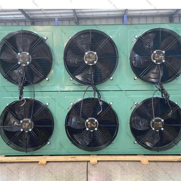 Condensador de enfriador de aire de aleta y tubo con cobre / aluminio / acero inoxidable