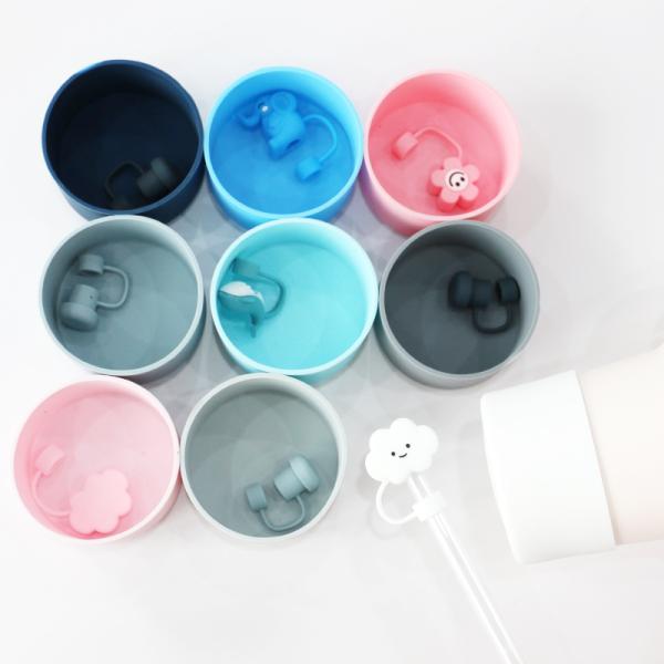 Силиконовые крышки бутылки Бутылки для воды Овала 7,5 см 40 унций Противоскользнущая защитная рукава Нижняя рукава Чашечная крышка Аксессуары