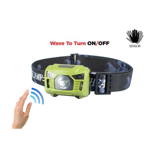 Smart 3W IP64 Rechargeable LED Motion Sensor Headlamp For Hiking