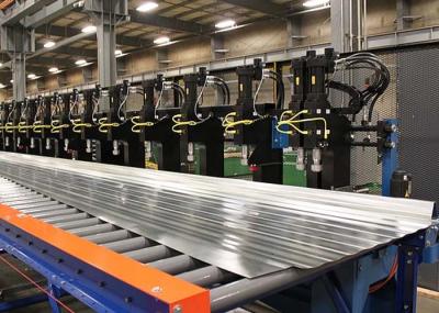 Corn Bin Steel Silo Roll Forming Machine 230mm Spiral Pitch Seam Double Locked