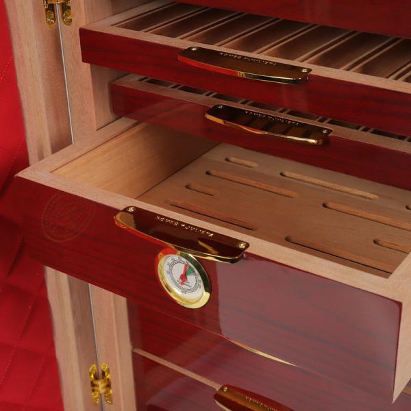 Luxury Cedar Wood Cigar Humidor Box 100 CT Capacity