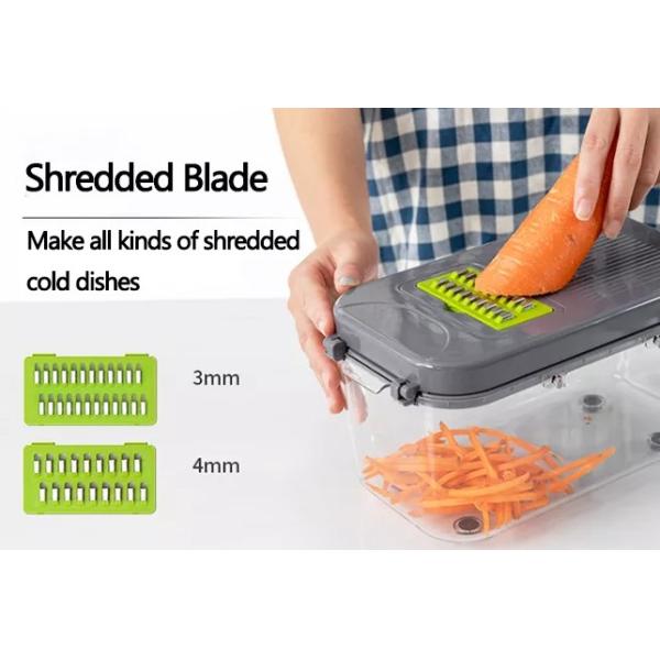 Multifunctional Kitchen Tool Accessories  22 pcs  Onion Cutter Vegetable Chopper Slicer