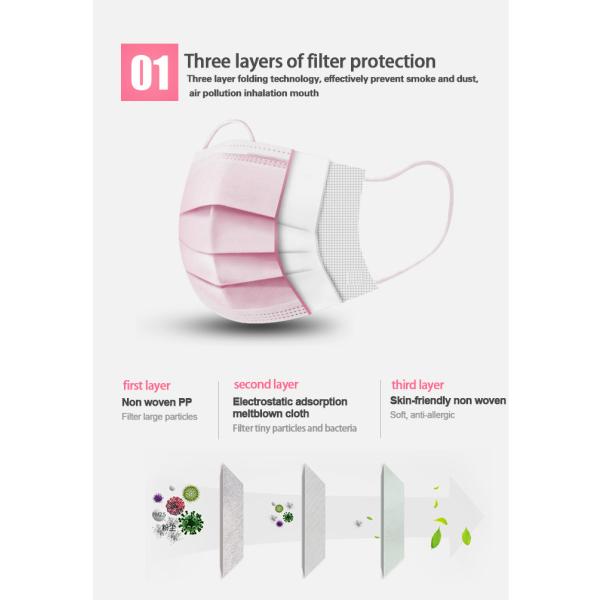 Animal Printed Kids Disposable Face Mask , 3 Ply Earloop Face Mask 17.5*9.5cm