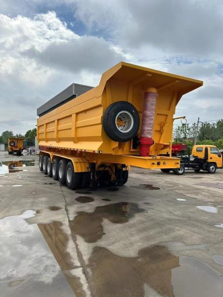 Wabco Relay Valve Heavy Duty Self-dumping Rear Dump Trailer for Capacity Grain Truck