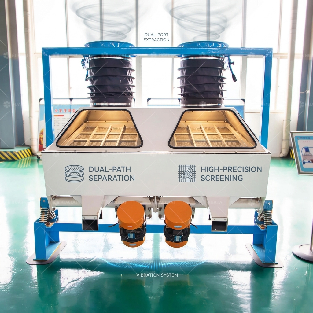 TQSF Gravity Grading Stoner Sand Soil High Density Impurity Cleaning Machine