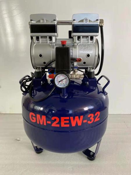 Portable Silent Oil Free Air Compressor Two Chair 70L/Min