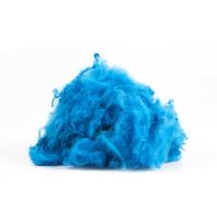 Fibre de polyester recyclée couleur 1.4D 3D 6D 15D pour le filage et le non-tissé