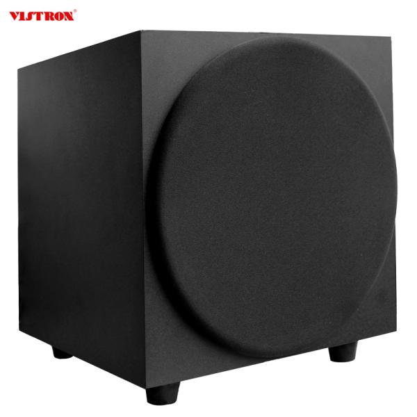 300W MDF Cabinet Subwoofer Speaker Powered High Excursion Class D Amplifier Low Resonance