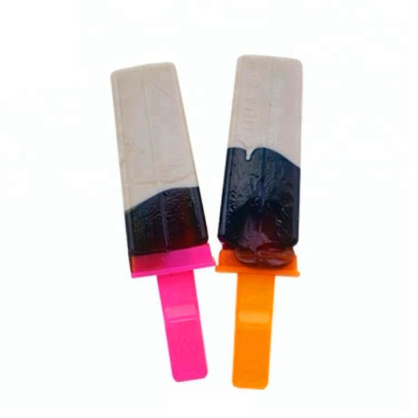 Chocolate Fruity Lollipops Whistle Stick Halal 2 Colors Ice Cream Shape