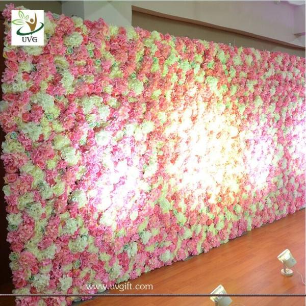 UVG stunning artificial wedding decoration flower stand for bridal exhibition and party backdrops CHR1132