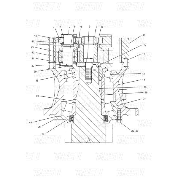 191-2609 Heat Treatment E312C Excavator Swing 2 Stage Gear Pin