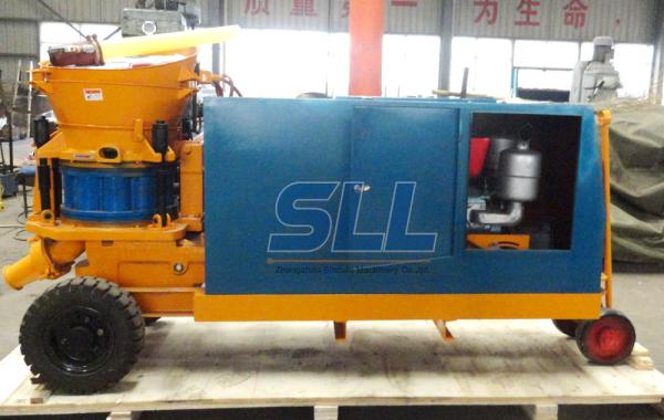Big Diesel Dry Shotcrete Machine / Cement Concrete Shotcrete Equipment For Tunnel