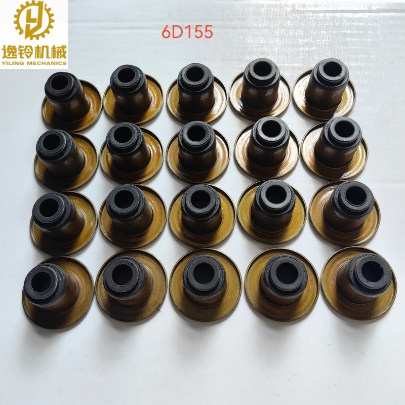 Valve Stem Oil Seals for Komatsu 6D155 Diesel Engine