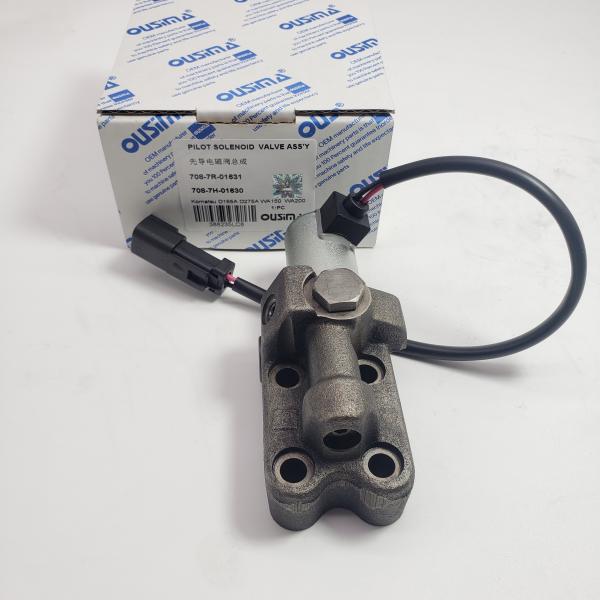 Pilot Solenoid Valve Assy  708-7R-01631 708-7H-01630 For Komatsu D155A D275A WA150 WA200