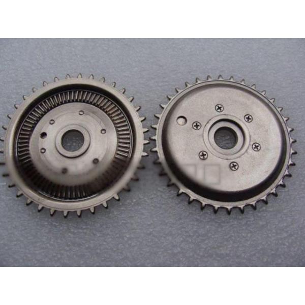 NPM8MMの送り装置の表面の台紙は高精度ギヤ0201専用されていたN610027558ADを分けます