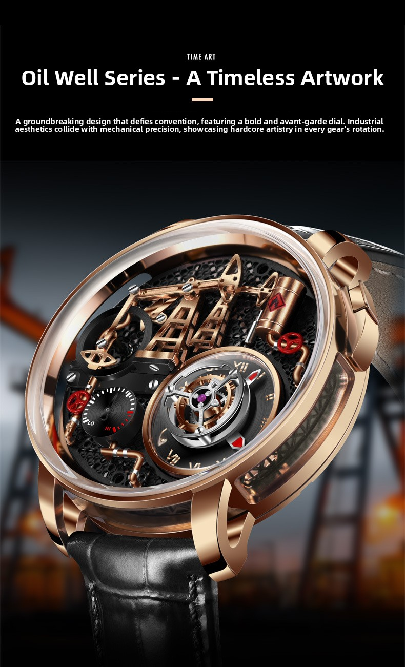 Water Resistant Men's Luxury Wristwatch Elegant Design Durable Strap Suitable Business Casual and Formal Occasions
