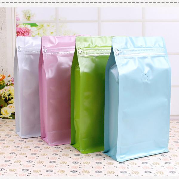 1kg Biodegradable Aluminum Foil Stand Up Pouch Coffee Packaging Bags With Valve