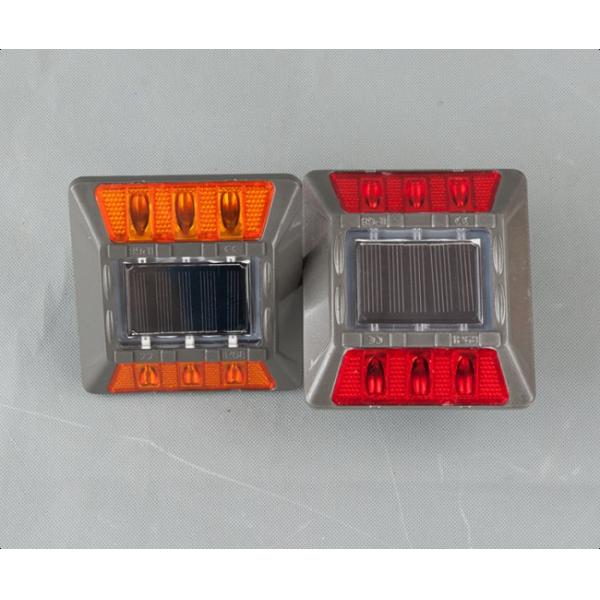 Waterproof Aluminum 6 LED Solar Stud Outdoor Driveway Road Stud Lamp