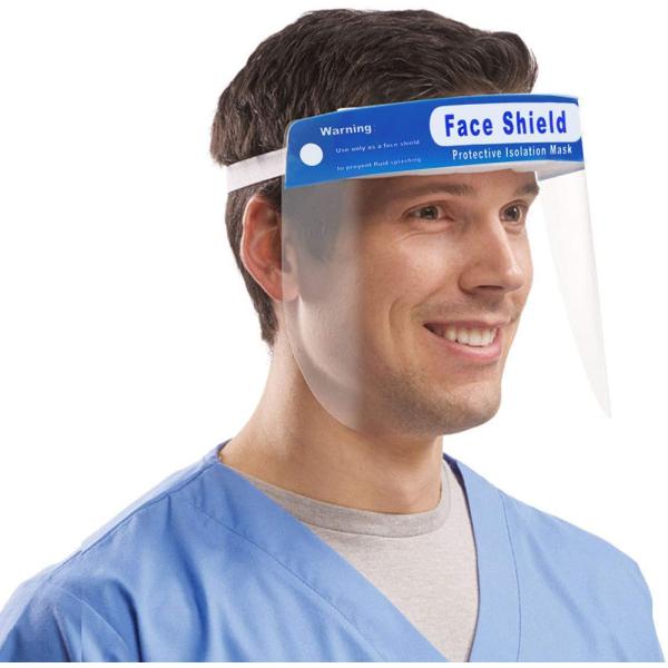 Non Wearing Pressure Plastic Face Shield , Chemical Resistant Face Shield Safe