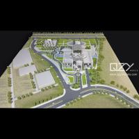 Edifícios conceituais Modelo de planejamento urbano 1/500 Projeto do Complexo do Tribunal de Doha