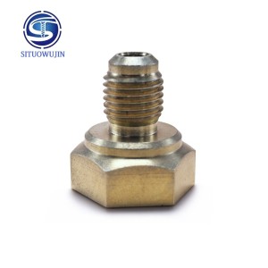 Customized Hexagon brass nut connection CNC connection accessory