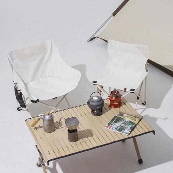 100kg Capacity Foldable Metal Camping Chair 60x50x66cm