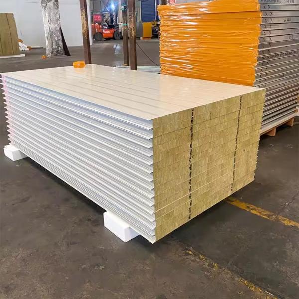 Cleanroom Sandwich Panels Rock Wooll 50mm 75mm 100mm