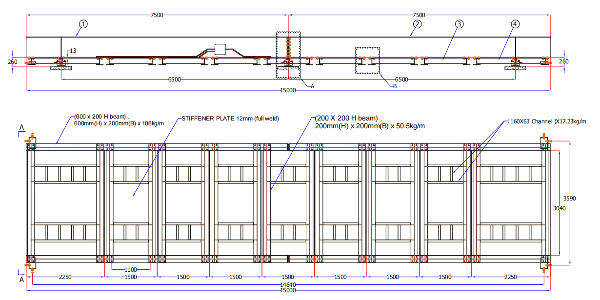 30T - 300T Electronic Pitless Type Weighbridge Industrial Accurate Weighing Scale