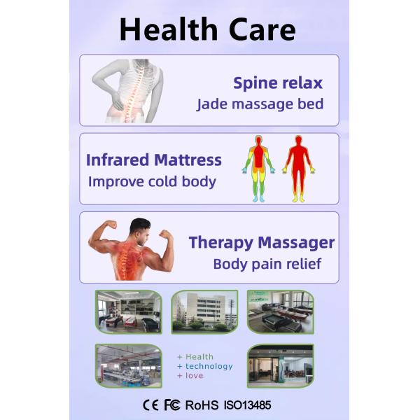 Manufacturer S Shape Chiropractic Jade Roller Massager Electric Thermal Spine Infrared Massage Bed Table