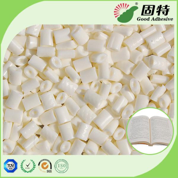 Milk White Hot Melt Adhesive Pellets , Woodfree Paper Binding Glue Adhesive Hot Melt Glue uncoated spine bookbinding