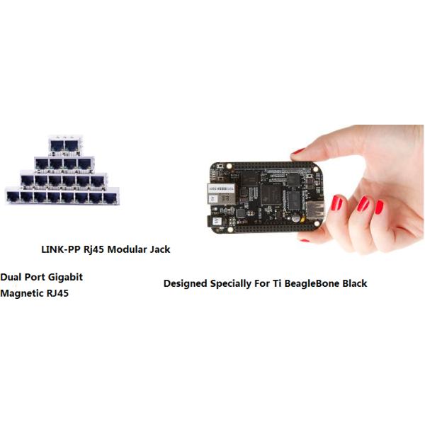 203310 гигабит магнитное RJ45 Jack двойного порта для Swiches всходит на борт перекрестного LPJG26813A31NL