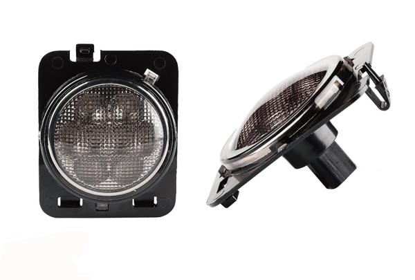 IP 68 Jeep Wrangler LED Turn signal Lights 2000k Amber Yellow LED Smoke Lens