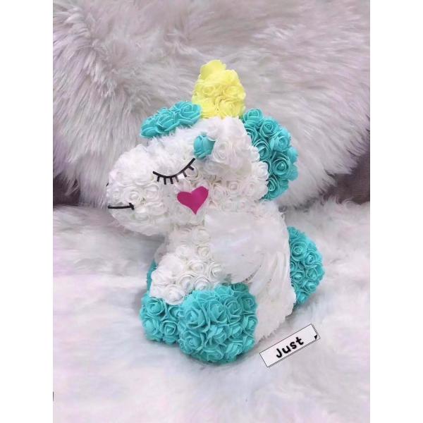 Most Popular Szie 40 CM Foam Rose Teddy Bear For Ladies Valentines Day gift  Birthday gift  Christmas day gift