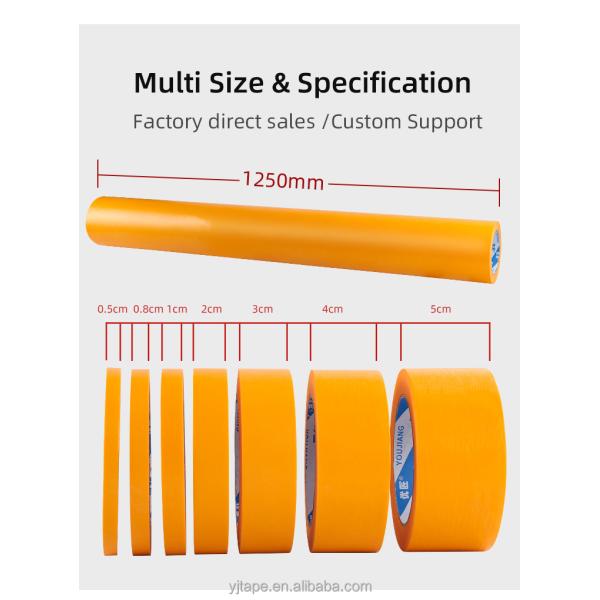 Automotive Painting Shield Protection Washi Masking Paper Tape with Custom Thickness