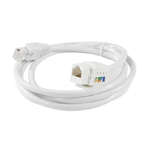 Tool-Free Cat6 RJ45 Keystone Inline Coupler Female to Female for Ethernet Patch Panels or Wall Plates  8P8C LAN Network Adapter