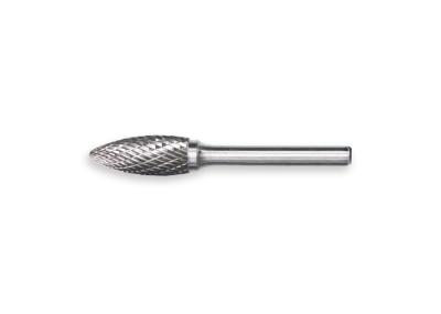 Rebarba alta do carboneto da rigidez 3mm, rebarbas giratórias do tungstênio para a perfuração do metal
