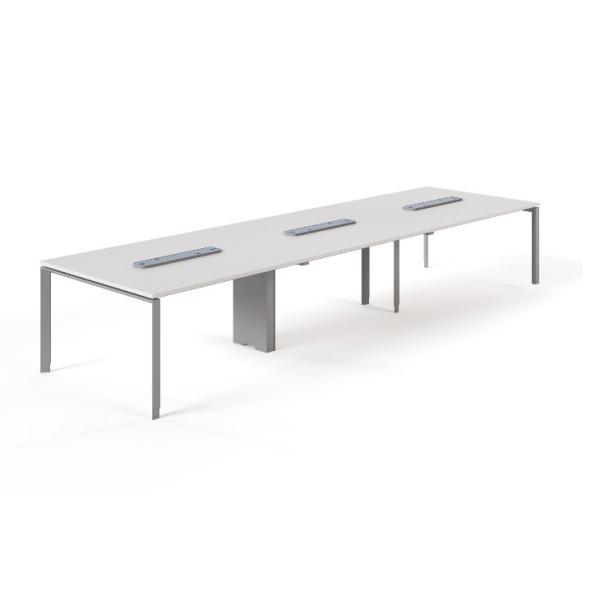 MC3.0 E1 Melamine Board Conference Table Meeting Room Desk With Cable Management