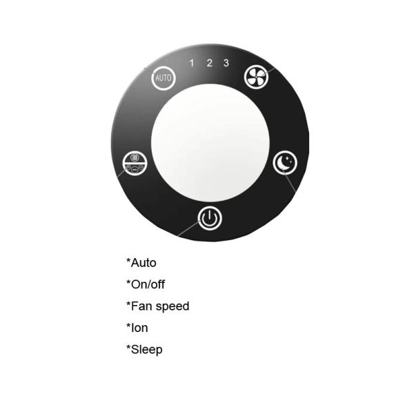 AC 24w 3 Fan 120m3/H Wifi Enabled Air Purifier