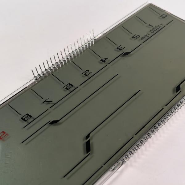 Manufacturer Cheap Custom HTN LCD Display Eight Shape Monochrome 7 Segment Graphic LCD Screen For Motorcycle Instruments