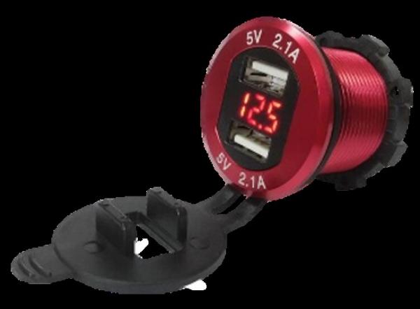 2 Pins Socket Standard and 12-24V DC Input USB Car Charger Type C Car Charger for Long-Lasting Performance