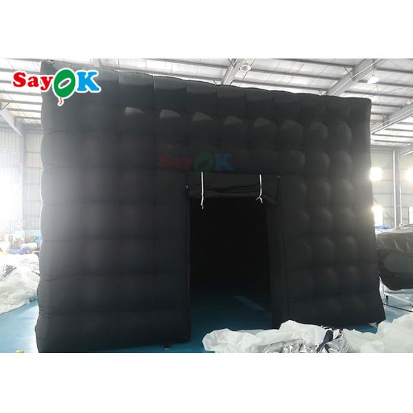 Надувная кубическая палатка для вечеринок и кемпинга надувная светодиодная палатка с воздушным вентилятором