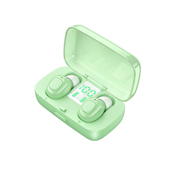 OEM Custom TWS 5.0 Bluetooth Headphone with LCD Display Wireless Noise Cancelling Earphones 6D Stereo Earbuds Headset