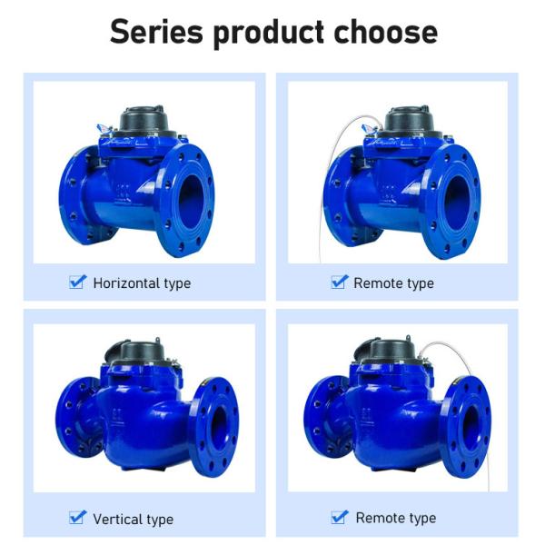 4 Inch Cast Iron Body Woltman Water Meter Flow Meters