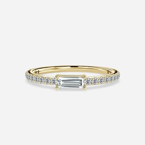 18K 14K 10K Solid Gold Customized Classics Jewelry VVS Clarity HPHT Cut Lab Grown Diamond Ring