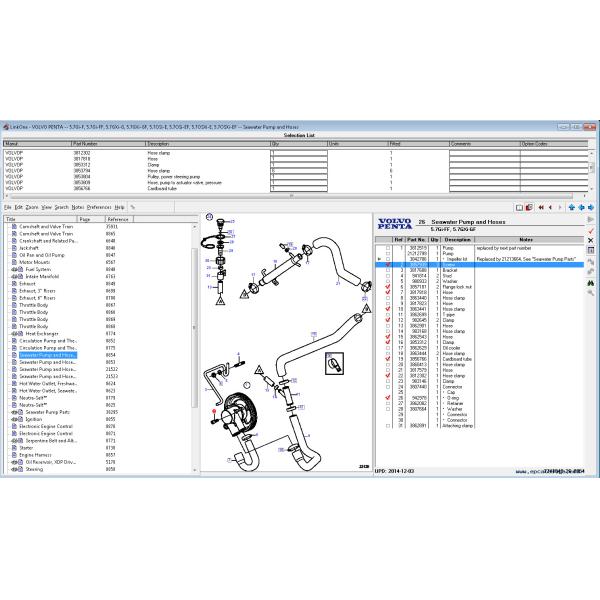 [08.2024] Volvo Penta EPC 6 Каталог запасных частей промышленных двигателей
