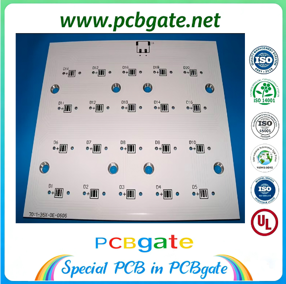 Custom Multi-Channel High-Power LED Aluminum PCB Module (MCPCB / IMS), High Thermal Conductivity Insulated Metal Substrate Board for Industrial/Stage Lighting