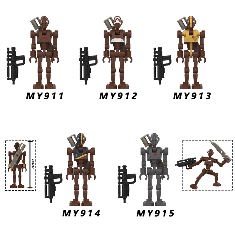 Star Wars Assault Robots Building Blocks Minifigures
