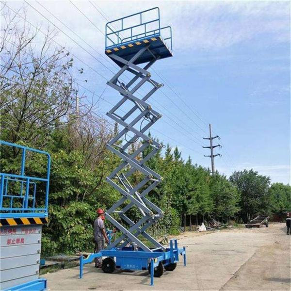 500 kg élévateur à ciseaux semi-électrique 6m hauteur plateforme mobile